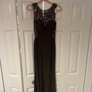 Gorgeous jeweled long gown . Worn only once !